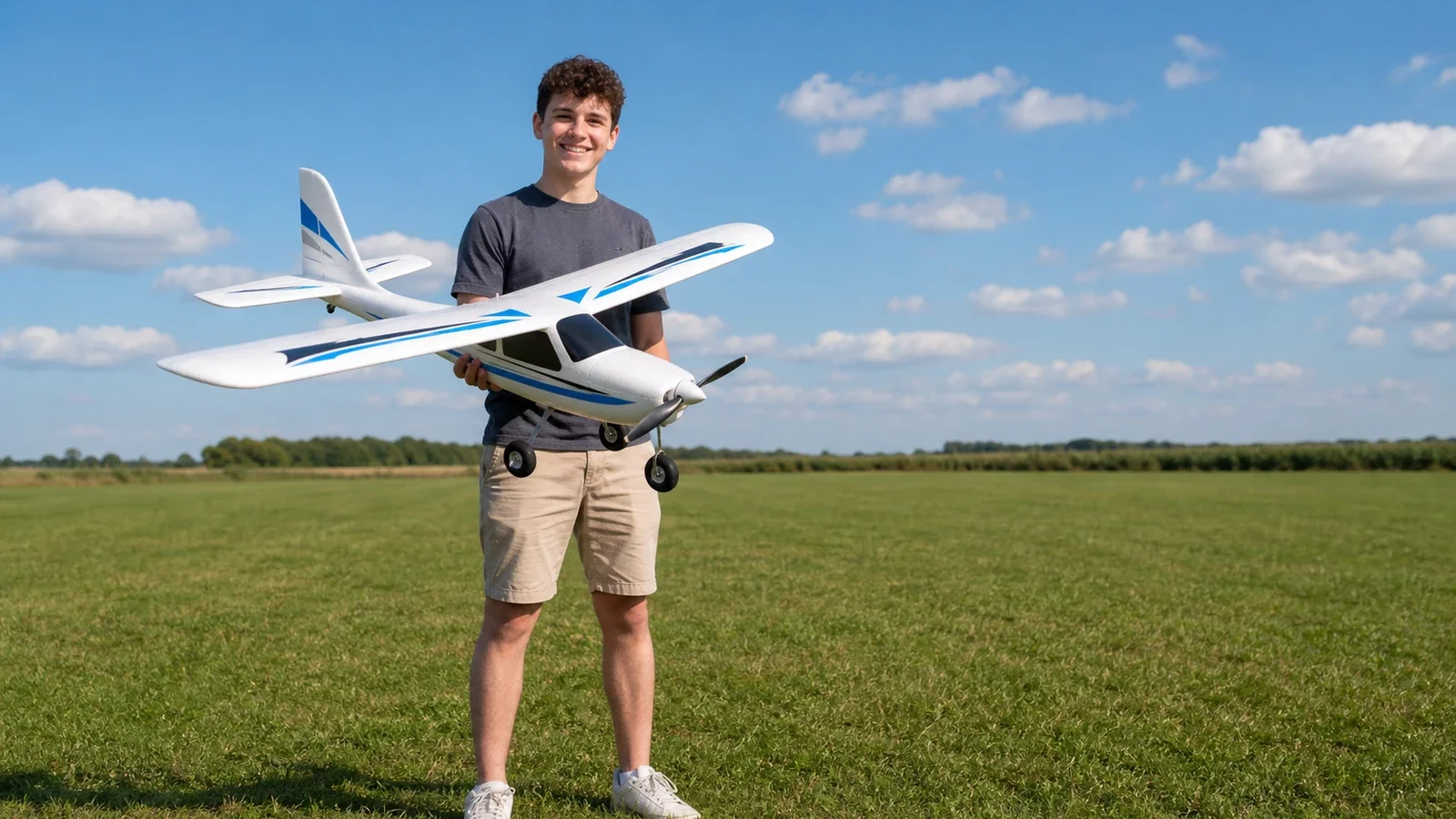 Débutant choisissant son premier avion télécommandé électrique